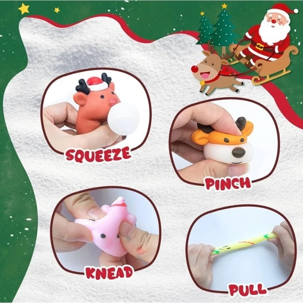 NEW - Advent Calendar 2025 Mochi Squishy - 24 Days of Christmas Countdown Calend